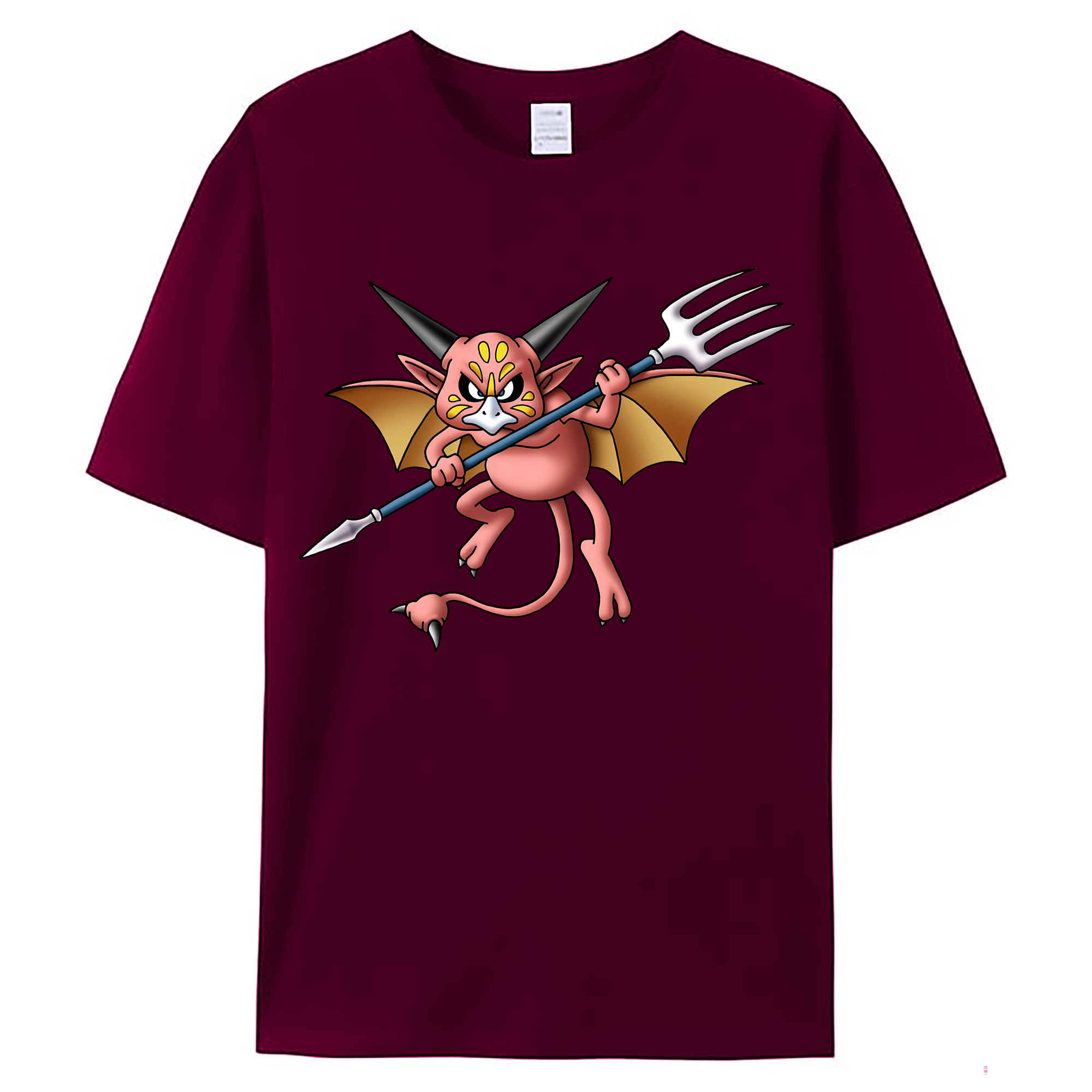 （画像用） ドラゴンクエスト Doragon Kuesuto Dragon Quest レディースカジュアルプリントTシャツ（綿100％）